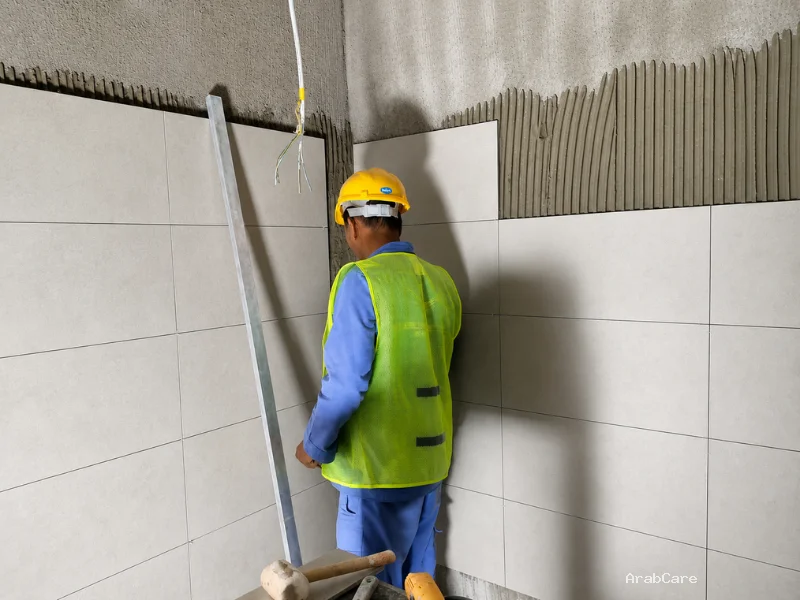 Tiling Work in a Dubai apartment by ArabCare